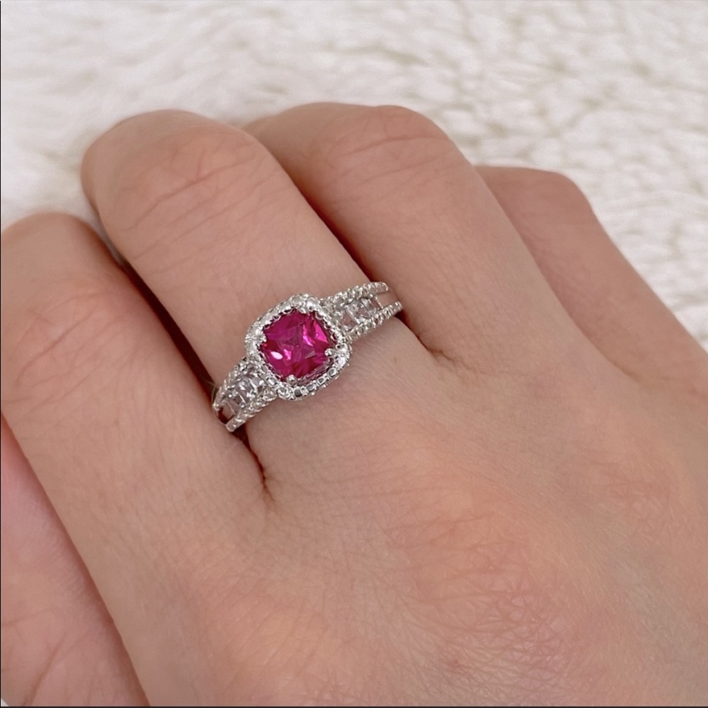 48. Sterling Silver Ruby Ring